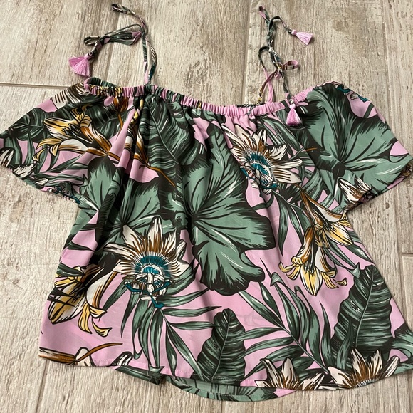 J. Crew Tropical Leaves Poplin Shirt - Picture 4 of 6